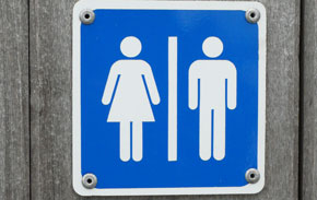 Toilettenschild