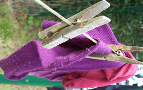Foto: bajstock.com Wäscheleine