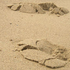 Spuren im Sand