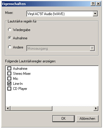 Aufnahmemodus